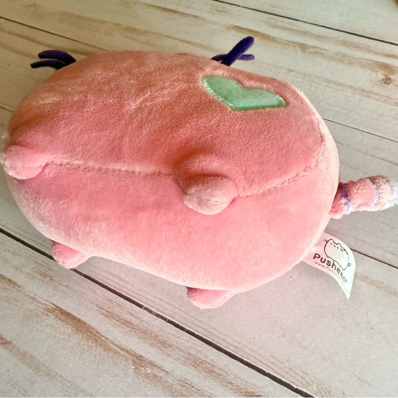 NWT Gund Pusheen Pink Plush with Turquoise Heart - Picture 3 of 7